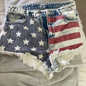 American flag daisy duke short